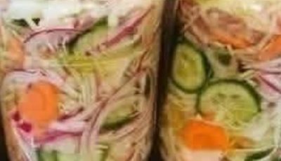 Homemade Pickled Vegetable Jars