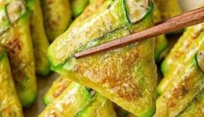 Stuffed Zucchini Triangle Bites (Crispy & Savory)