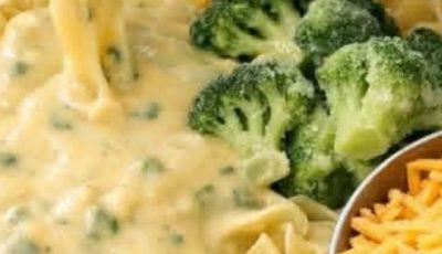 Cheddar Broccoli Pasta Casserole