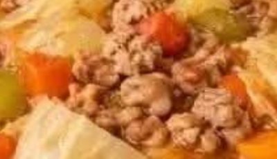 🥣 Cabbage & Ground Beef Soup Recipe::