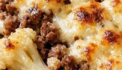 Cheesy Beef and Cauliflower Bake (Comforting Oven Recipe)