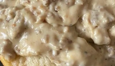 Sausage Gravy and Biscuits