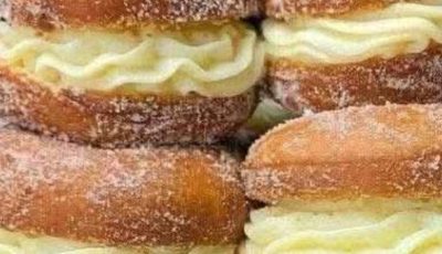 Cream Filled Sugar Donuts