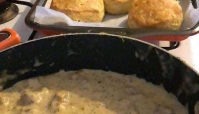Homemade Biscuits and Gravy From Scratch