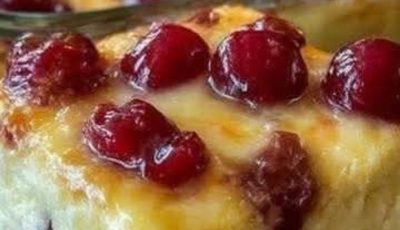 Cherry Cheesecake Bars Recipe – Easy 3-Ingredient Dessert