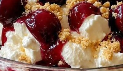 No-Bake Cherry Cheesecake Fluff