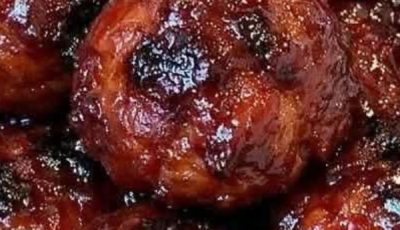 Oven Baked 3-Ingredient Cranberry BBQ Meatballs