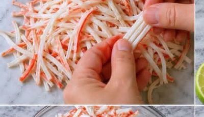 The BEST Seafood Pasta Salad