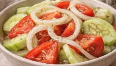 Marinated Cucumber, Onions, and Tomatoes”