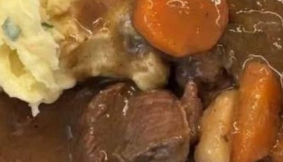 Beef Stew with Mashed Potatoes