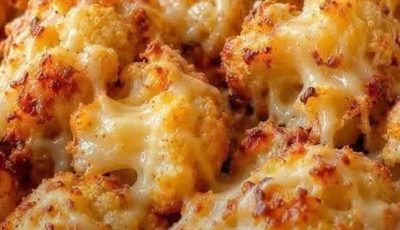 Crispy Cheesy Cauliflower Bites