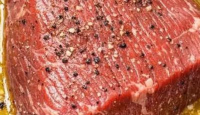 Dump a raw sirloin tip roast in the slow cooker alongside 4 more simple items to get a meal so decadent your friends will insist on having the recipe.